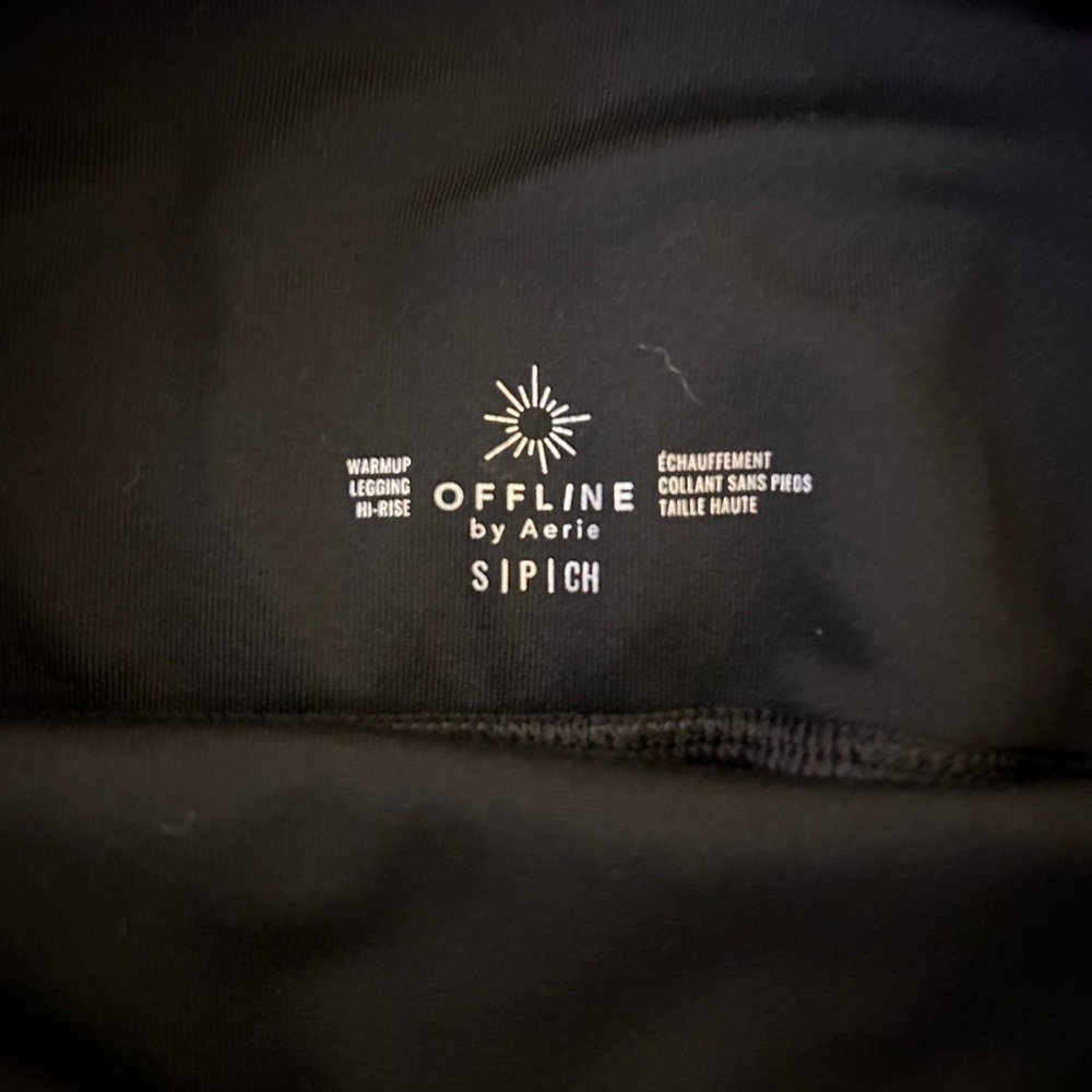Aerie Black Fleece Lined Leggings